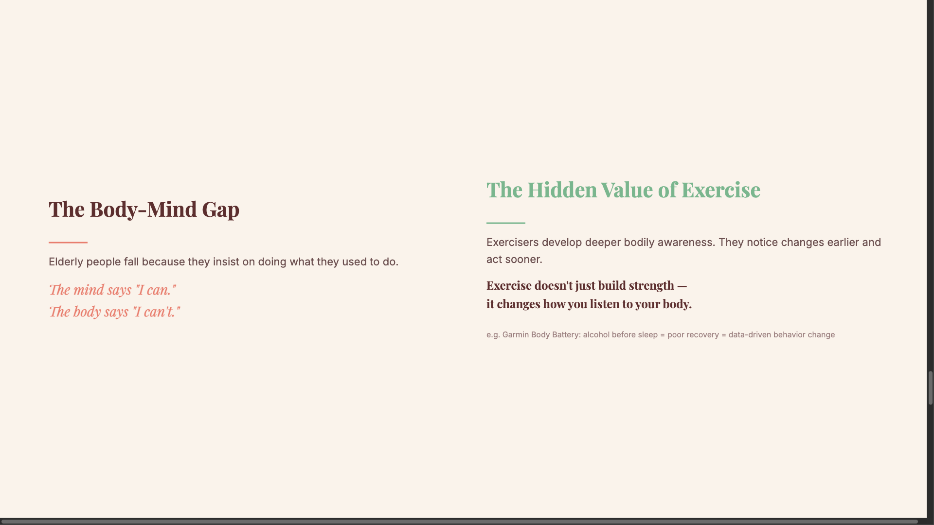 Body-Mind Gap