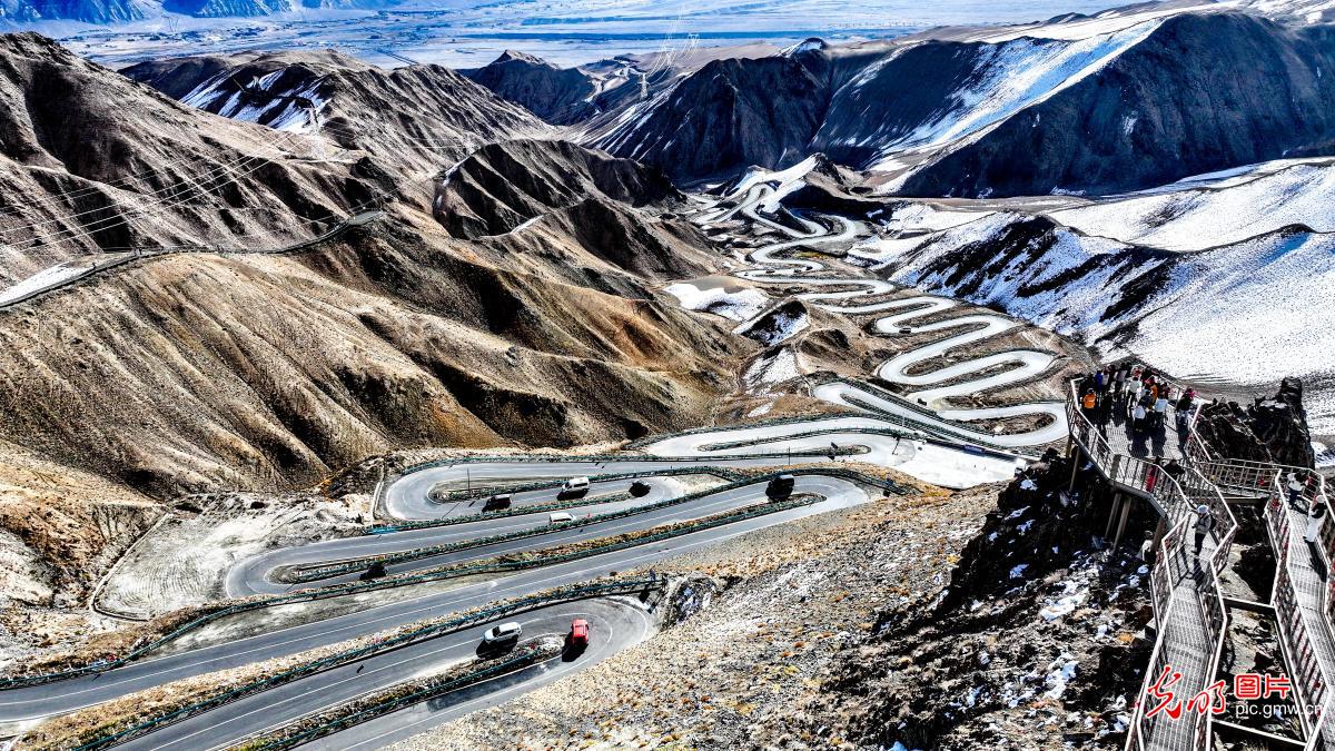 Panlong Ancient Road aerial view